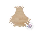 SCARECROW HEAD Wooden Cutout Unfinished - Wooden Blanks, Wooden Shapes, Wooden Wreath Shapes, Wooden Door Hangers, Shape Blanks