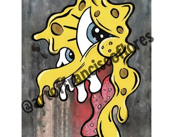 Square Bob Spongepants 3"x 4" Premium Vinyl Sticker