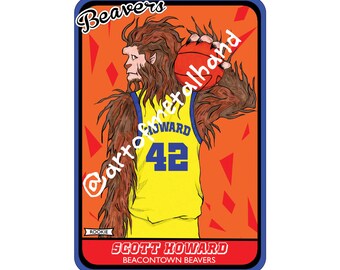 Teen Wolf Scott Howard Rookie Basketball Trading Card