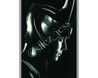 Loki by Jessica Saez 8 1/2 x 11 Velvet Art Print