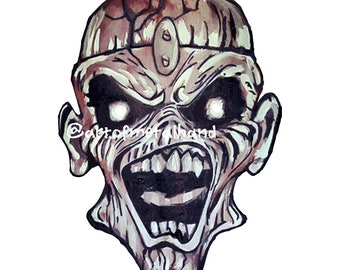 Ed the Head Iron Maiden 4" Premium Vinyl Sticker