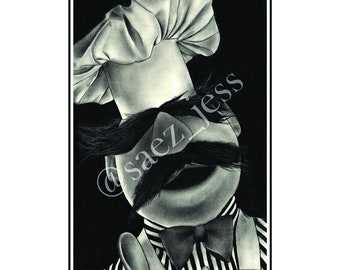 Swedish Chef by Jessica Saez 8 1/2 x 11 Velvet Art Print