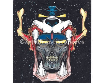 Voltron 3"X 4" Premium Vinyl Sticker