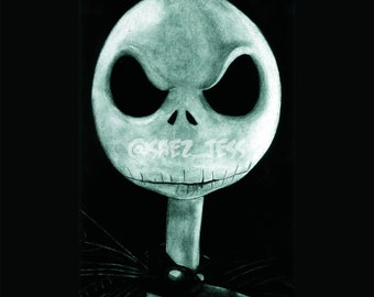 Mad Jack Skellington from The Nightmare Before Christmas 4x6 Postcard