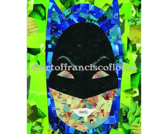 Batman West Comic Book Collage 4x6 Postcard