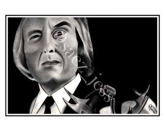 Phantasm Tall Man by Jessica Saez 8 1/2 x 11 Velvet Art Print