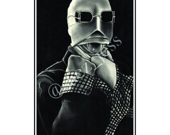 Invisible Man by Jessica Saez 8 1/2 x 11 Velvet Art Print