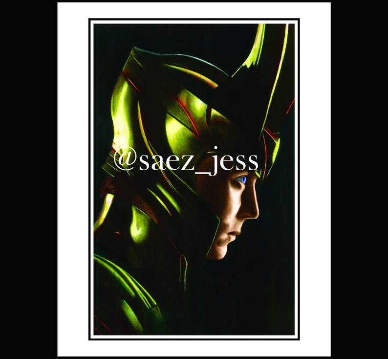 Loki by Jessica Saez 8 1/2 x 11 Velvet Art Print Color