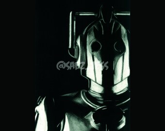 Cyberman from Doctor Who 4x6 Postcard