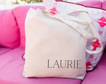 Personalized Name Tote | Bridesmaid Gift, Birthday Gift, Custom tote Bag