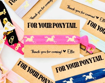 Girls Horse Party Favors | Horse Party Gifts, For your ponytail horse hair ties, kids horse party gifts, goody bag stuffers, horse gifts