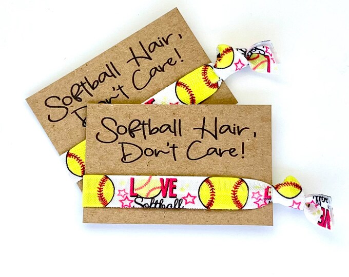 Softball Hair Don't Care Team Colors, Birthday Softball Tournament ...