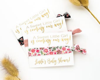 Baby Shower Favors Hair Tie Favors,  Boy Favors, Girl Favors, Baby Shower Gift,  Unique Baby Shower Favors, Thank you favors, personalized
