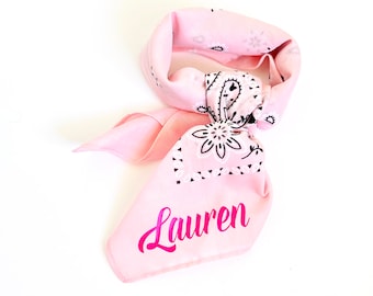 Custom Bandana's | Personalized Bachelorette Bandana's | Cowgirl Disco Western Themed party bandana's Bachelorette Nashville Party Favors