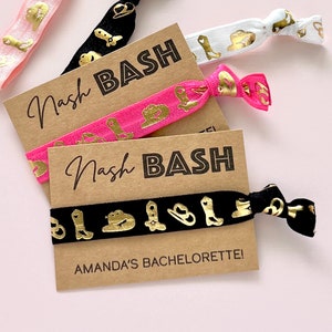 Nash Bash | My Last Bash | Bachelorette Party Hair Tie Favors | Let’S Get Nashty | Bachelorette Party Shirt | Lets Go Girls | Hair Ties