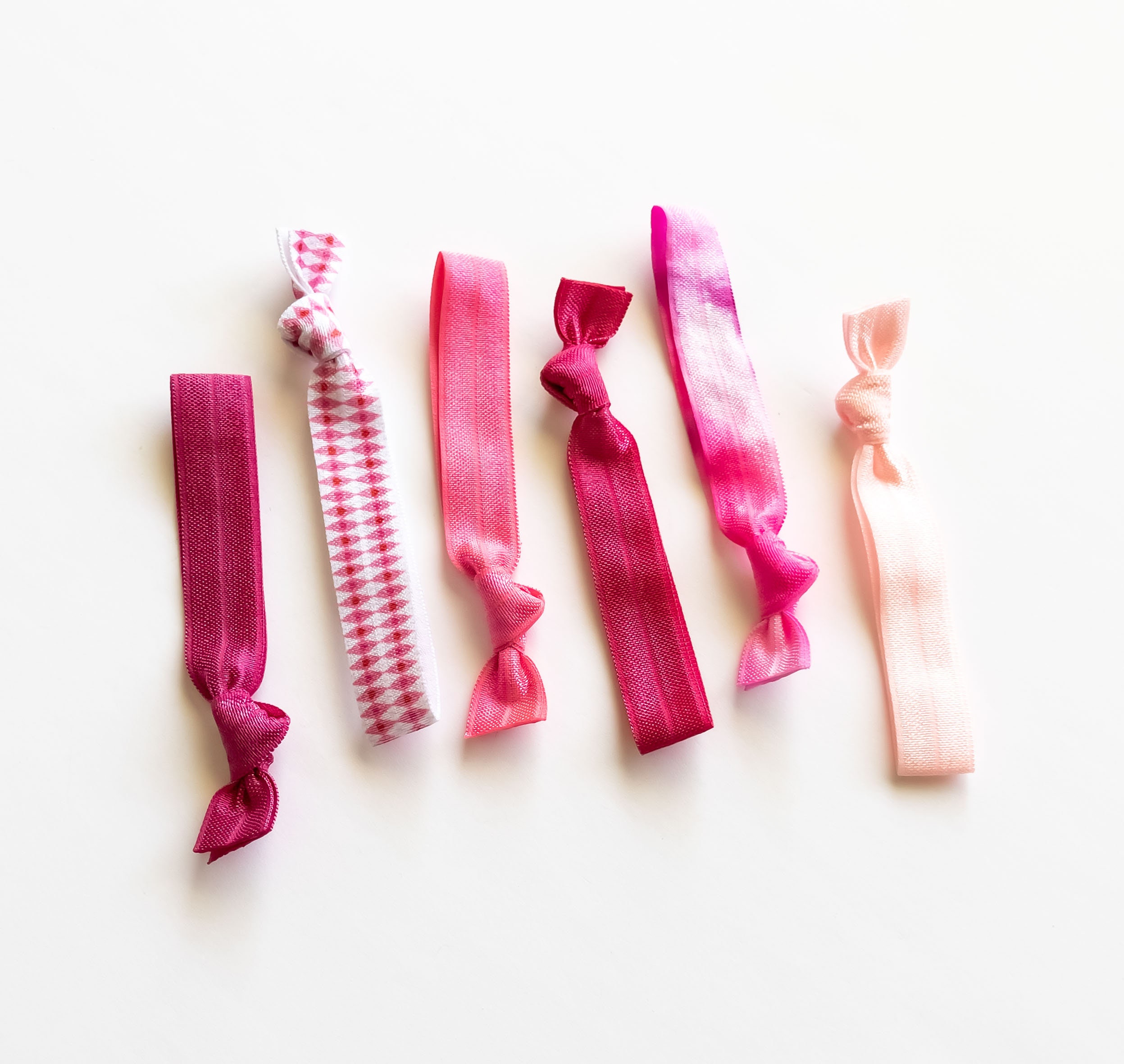 SALE? Stylish Dark Pink Patterned Hair Tie Black & Pink Hair Ties: The Stylish & Secure Hold You Crave  main image 4
