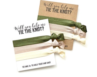 Will You Help Me Tie the Knot Bridesmaid Proposal Ask Gift - Etsy