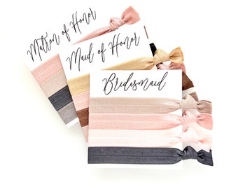 Bridesmaid Proposal |  Maid of Honor Proposal Ideas | Bridal Party Gifts | Bridesmaids Hair Ties | Maid of Honor Matron of Honor Gifts
