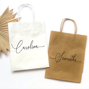 Personalized Bridesmaid Gift Bags | Bachelorette Birthday Bridal Shower Baby Shower Gift Bags, Personalized Gift Bags Wedding gift bags