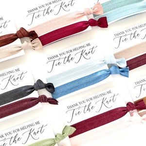 Thank You for Helping Me Tie the Knot Bridal Party Gifts | Calligraphy ...