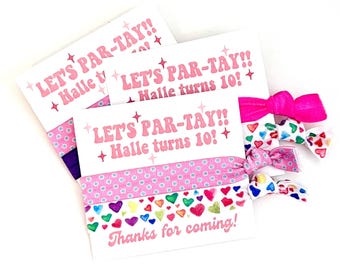 Let's PAR-TAY!! "Swifty" birthday party favors | In my birthday era, thank you goody bag favors | Personalized favor card Girls Birthday