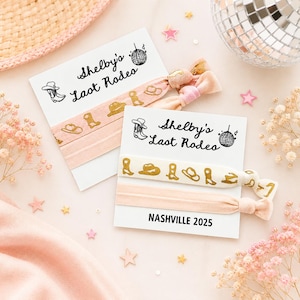 Last Rodeo Personalized Bachelorette Hair Tie Favors