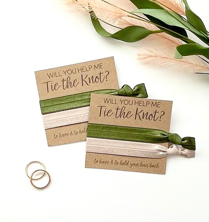 Will You Help Me Tie the Knot Bridesmaid Proposal | Etsy
