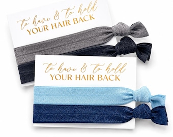 Bridesmaid Hair Tie Favors, To Have & To Hold Bridal Party Gift