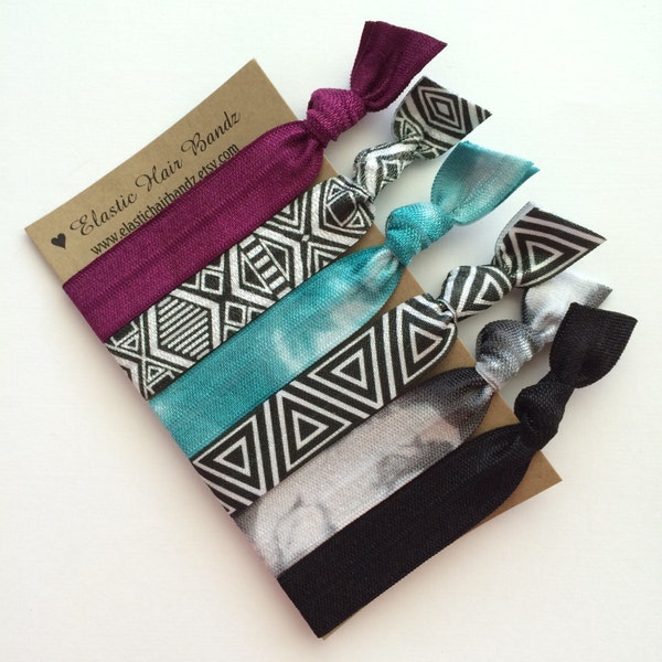 The Jade Hair Tie - Ponytail Holder Collection by Elastic Hair Bandz