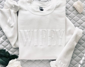 Wifey Sweatshirt | Newly Married Wifey Sweatshirt | Bridal Shower Gift | Gift for the Bride | Unisex Heavy Blend™ Crewneck Sweatshirt