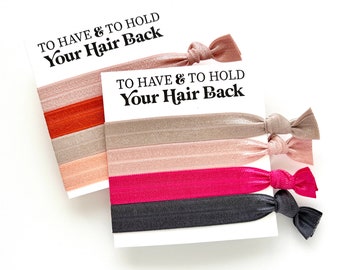 Bridesmaid Proposal | To Have And To Hold Your Hair Back | Retro Hair Ties | Bridal Party Gift Bridesmaid Gifts Choose your colors