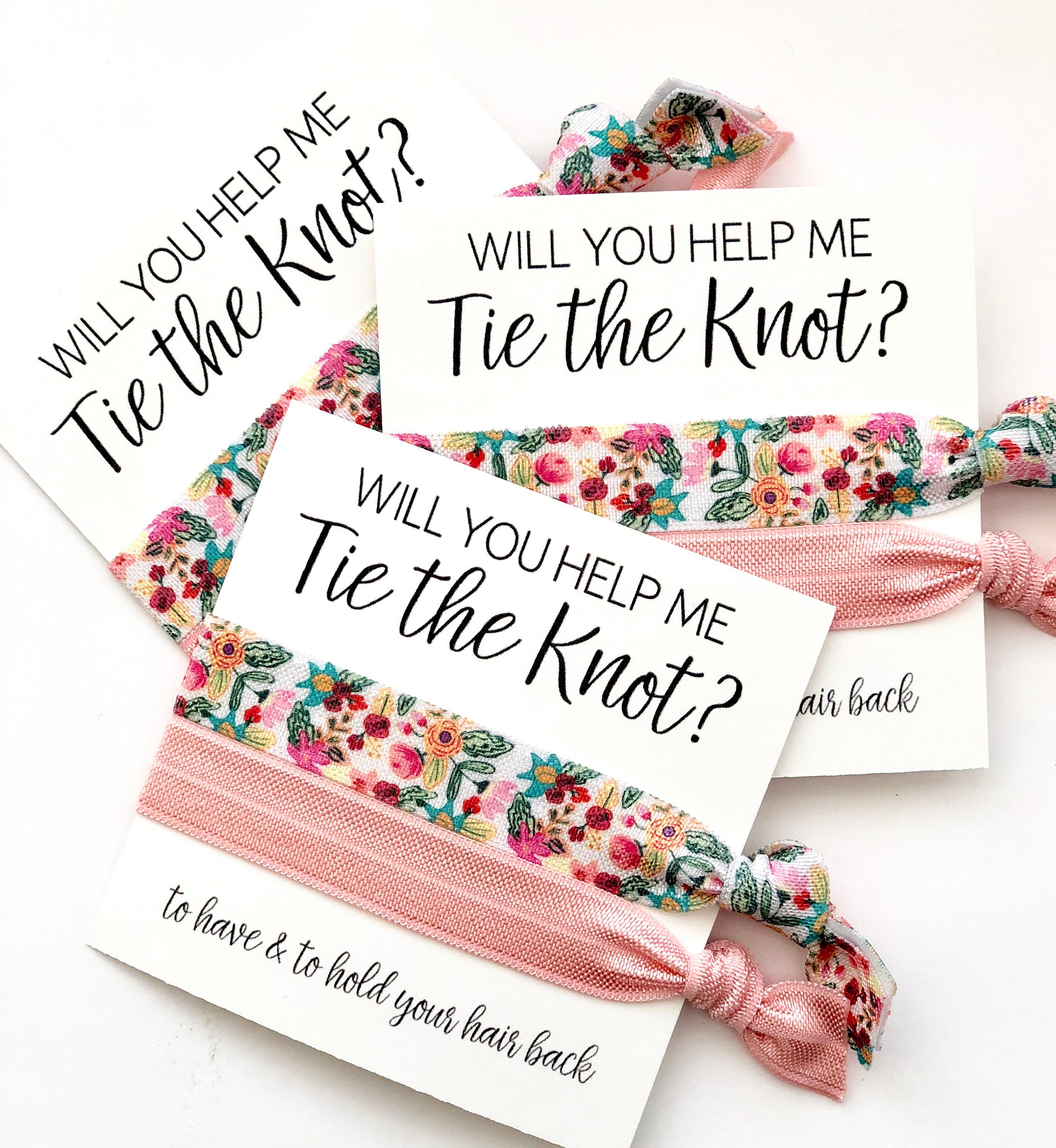 Will You Help Me Tie the Knot Bridesmaid Proposal Party | Etsy