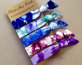 The Kelli Tie Dye Collection Hair Ties OR Headbands You Choose by Elastic Hair Bandz on Etsy