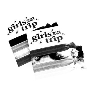 Girls Trip 2023 Bridesmaids gift Birthday Bachelorette favors Girls Getaway Gifts Girls Weekend girls trip gift idea tie dye hair tie