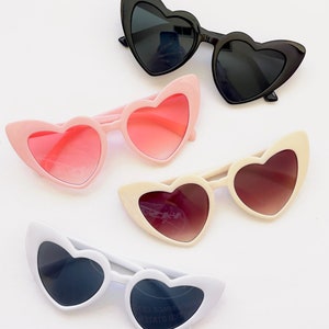 Women&#39;s Heart Sunglasses | Bridesmaid Gift | Bride Sunglasses |