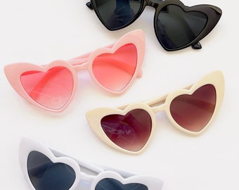 Women's Heart Sunglasses | Bridesmaid Gift | Bride Sunglasses |