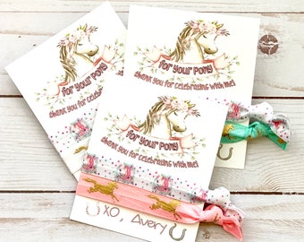 GIRLS Horse Birthday Party Favors | For Your Pony horse themed birthday party, favor goodie thank you bag gifts kids sleepover spa party