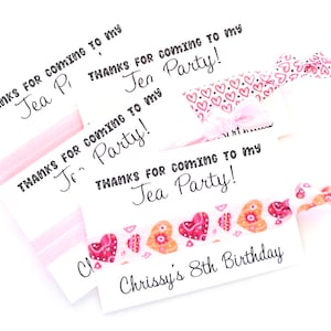 Thank You Favors | Girls Tea Party Birthday | Slumber Party | Tea Party Gifts | Kids Birthday | Personalized Favors