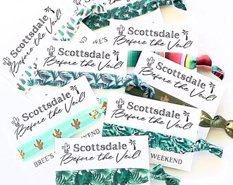 Scottsdale Before the Veil Bachelorette Arizona Desert Bachelorette Girls Weekend Getaway Cactus Palms personalized Bach favors girls trip