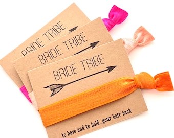 Bride Tribe | To have and to hold your hair back | Hair Tie Favors | Girls Trip Gifts