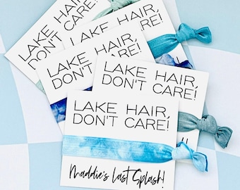 Lake Hair Don't Care! | Lake Life Lake Wife Bachelorette Favors, Custom Personalized Girls Lake Trip, Girls Getaway Weekend, Camping Trip