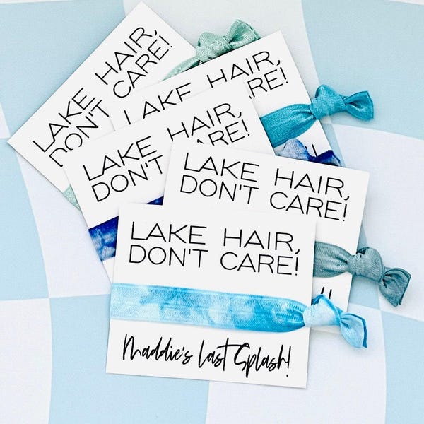 ¡Pelo de lago, no importa! / Vida en el lago, despedida de soltera, viaje personalizado al lago para chicas, escapada de fin de semana para chicas, viaje de camping.