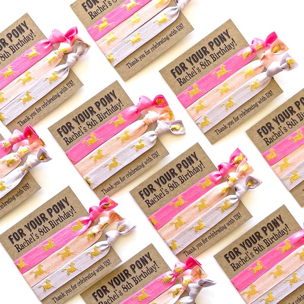 FOR YOUR PONY Girls Birthday Party Favors | Pony Birthday Horse Cowgirl Giddy up | Horse Birthday Pony Party Favors Equestrian Party Favor