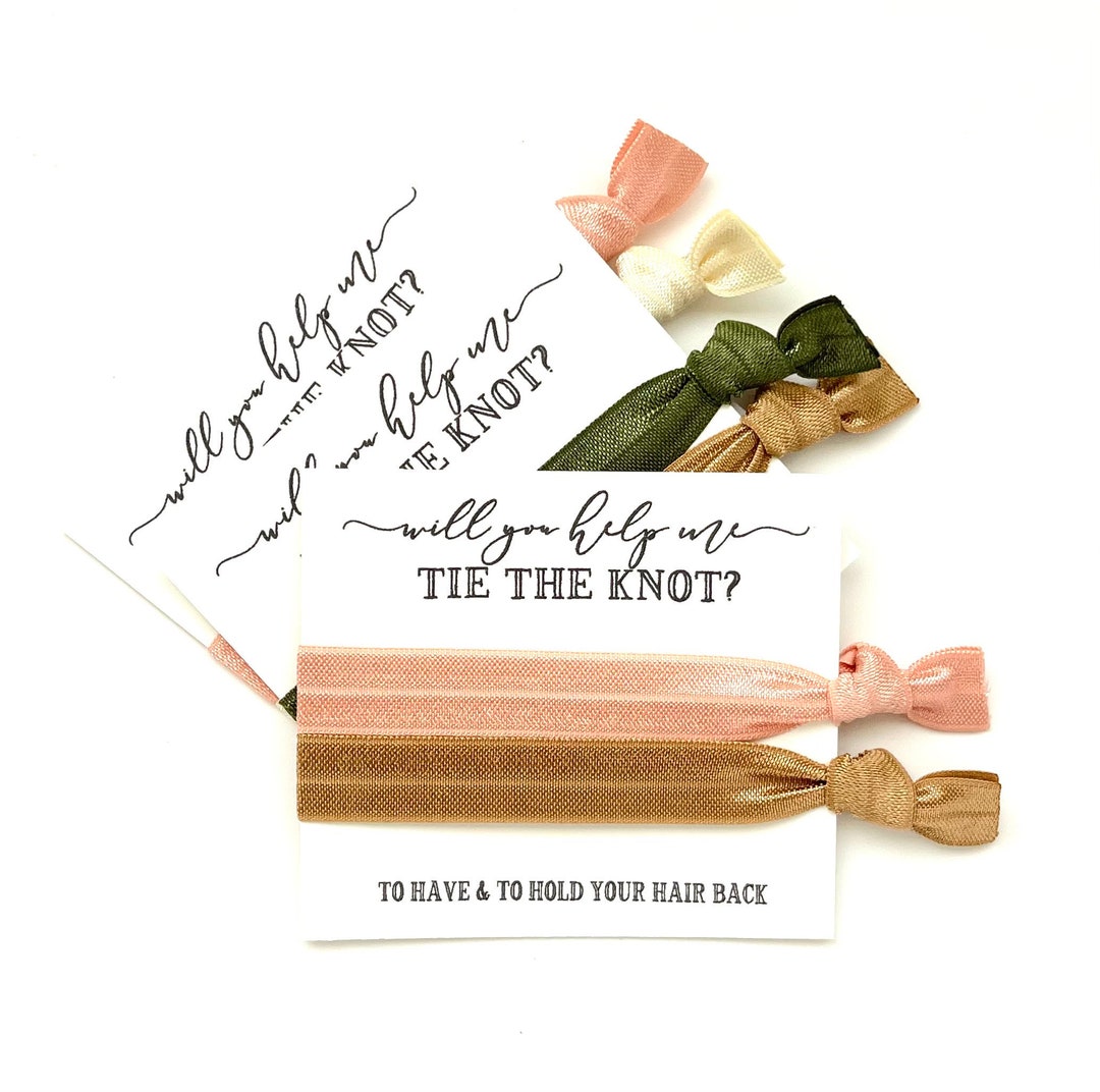 Will You Help Me Tie the Knot Bridesmaid Proposal Ask Gift, Bridesmaid ...
