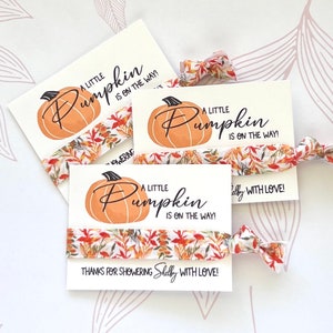 A Little Pumpkin is on the way Baby Shower Favors | Baby Boy Girls Fall Baby Shower | Gender Neutral Pumpkin Baby Shower Ideas