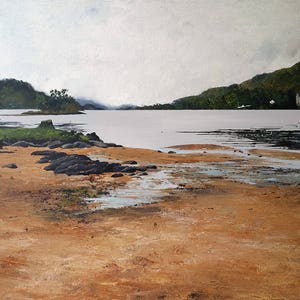 Scottish Landscape Print, Loch Awe Scotland, Glasgow Artist, Mountains And Glens Print, Argyll And Bute, Scottish Art