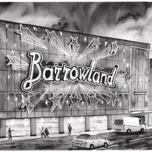 Glasgow Barrowlands Print Scottish Artist