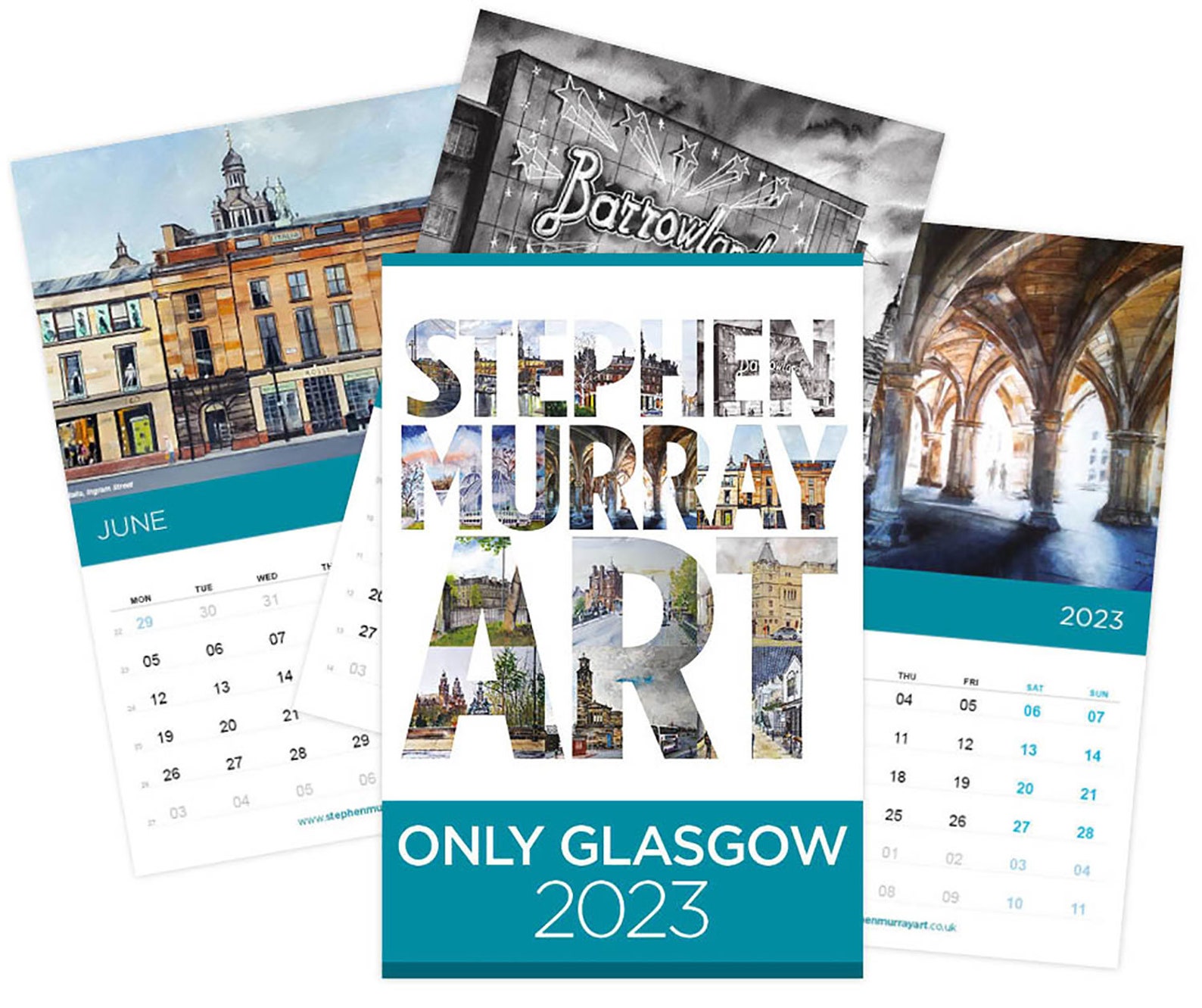 Only Glasgow 2023 Calendar Scottish Artist Etsy UK