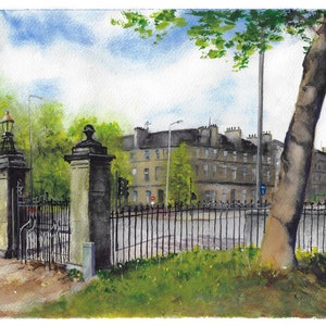 Queens Park Glasgow A4 Fine Art Print Scottish Artist