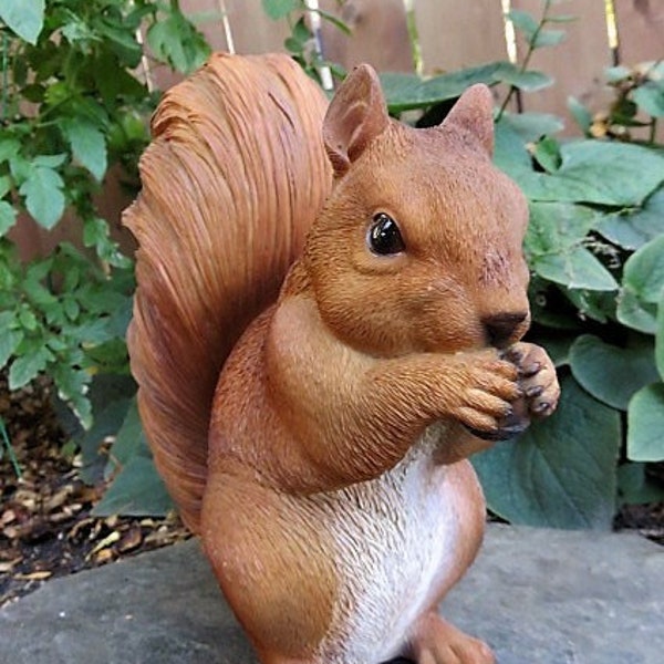 Squirrel Figurine Etsy